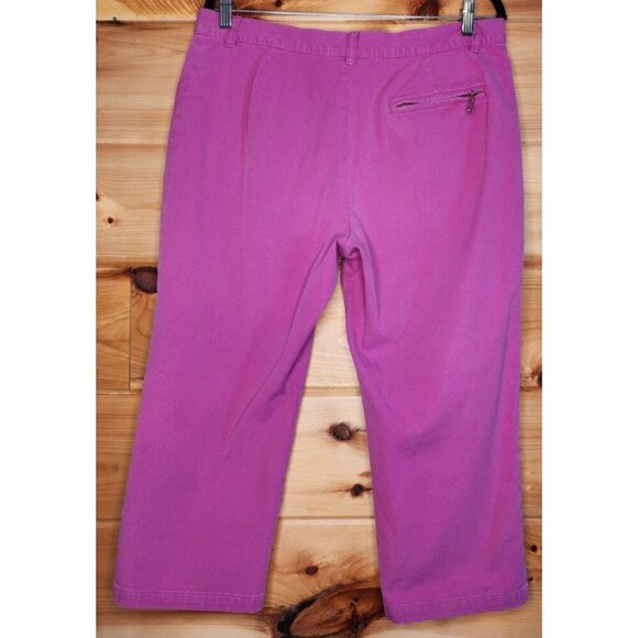 Lauren Jean Co Ralph Lauren Pink Mid Rise Capris Women's Size 12 - Picture 8 of 12